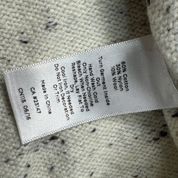 Talbots Speckled Fair Isle Beaded Knit Sweater Winter Nordic Scandi Cottagecore - Picture 8 of 10